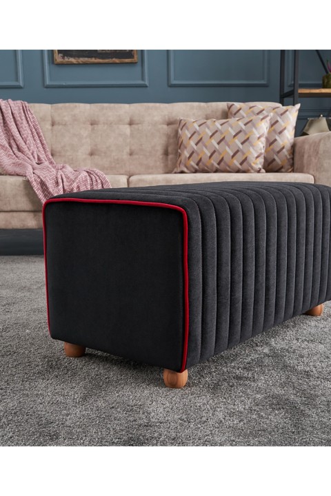 Favora Mabel Puf - Siyah