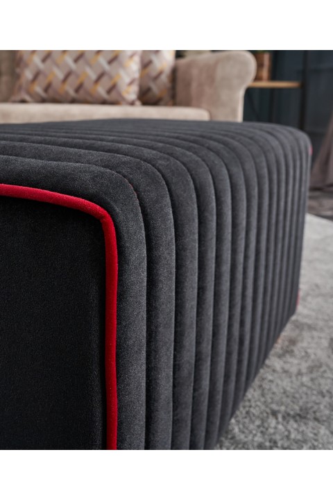 Favora Mabel Puf - Siyah