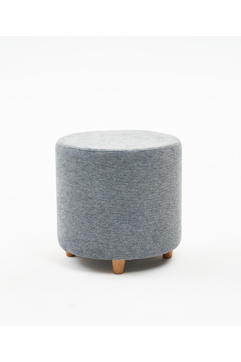 Favora Mario Ahşap Ayaklı Puf - Gri