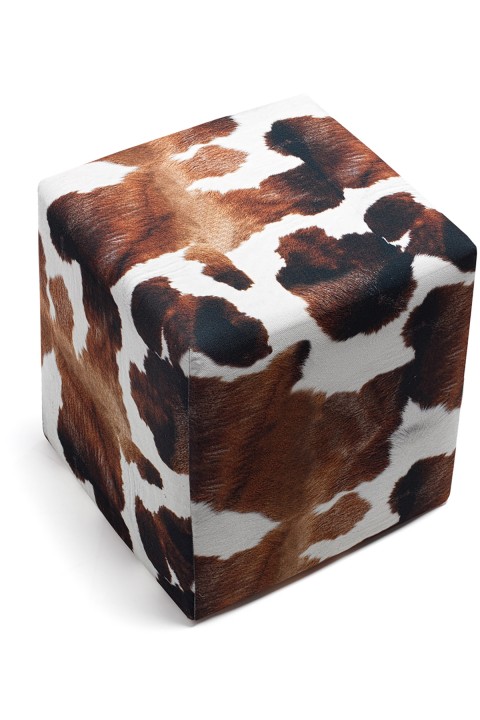 Favora Milky Puf - Kahverengi - Beyaz