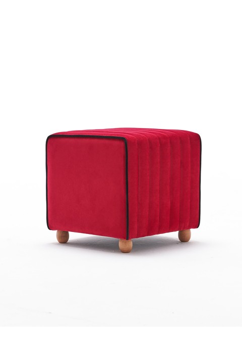 Favora Mona Puf - Kırmızı