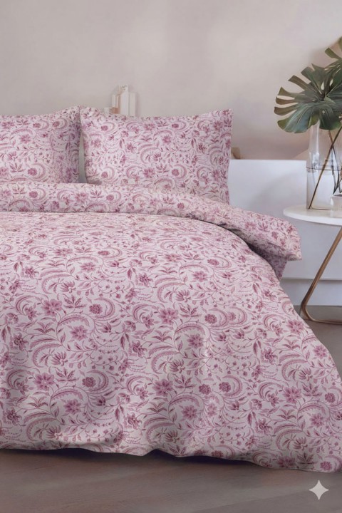 Favora Odeon Çift kişilik %100 Pamuk Nevresim Takımı - Mürdüm