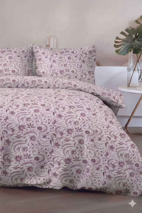 Favora Odeon Çift kişilik %100 Pamuk Nevresim Takımı - Vizon