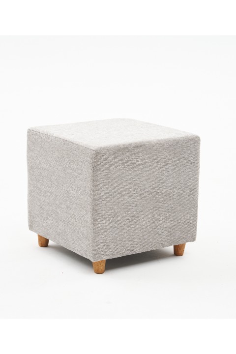 Favora Ranma Ahşap Ayaklı Puf - Bej