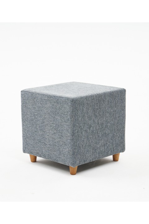 Favora Ranma Ahşap Ayaklı Puf - Gri