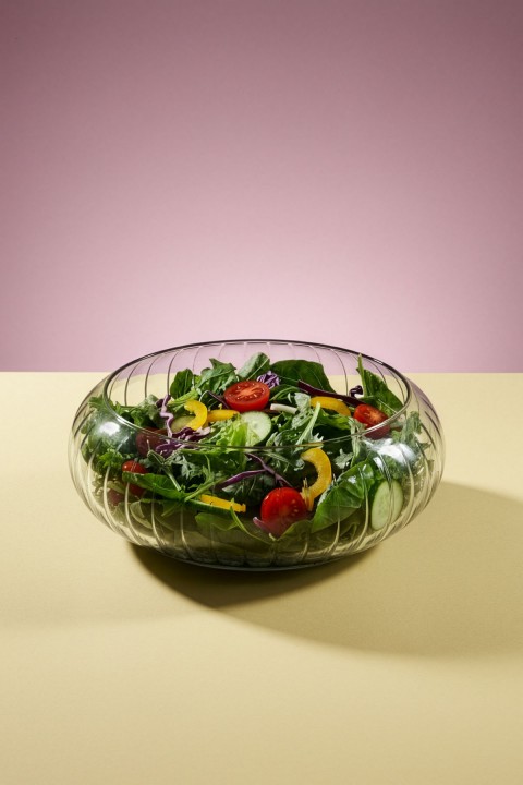 Favora Rayan Glass Salata ve Meyye Kasesi - Şeffaf