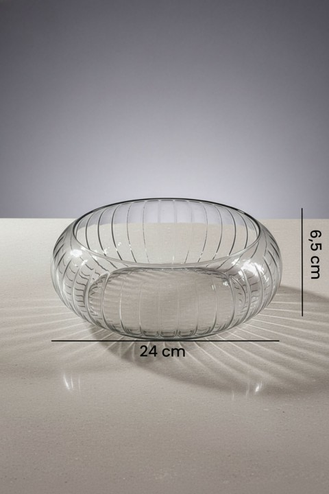 Favora Rayan Glass Salata ve Meyye Kasesi - Şeffaf