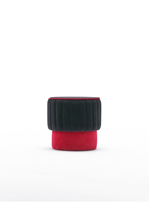 Favora Rose Puf - Siyah