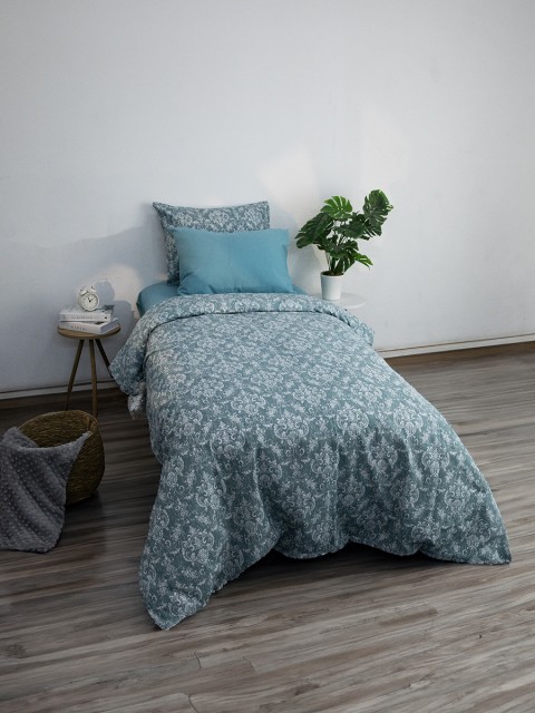 Favora Sarmal Tek Kişilik Nevresim Takımı - Yeşil Favora Sarmal Tek Kişilik Nevresim Takımı - Yeşil