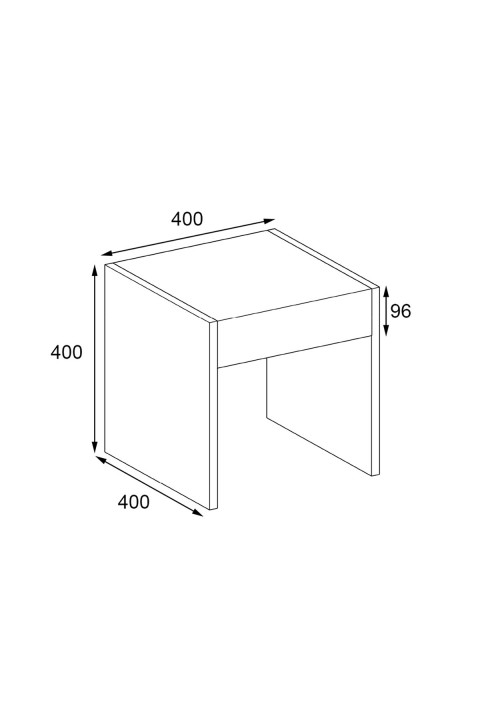 Favora Sun Çekmeceli Raflı Makyaj Masası - Beyaz