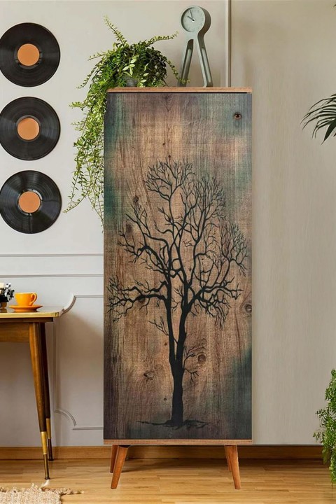 Favora Tree Printed Çok Amaçlı Dolap - Atlantik Çam