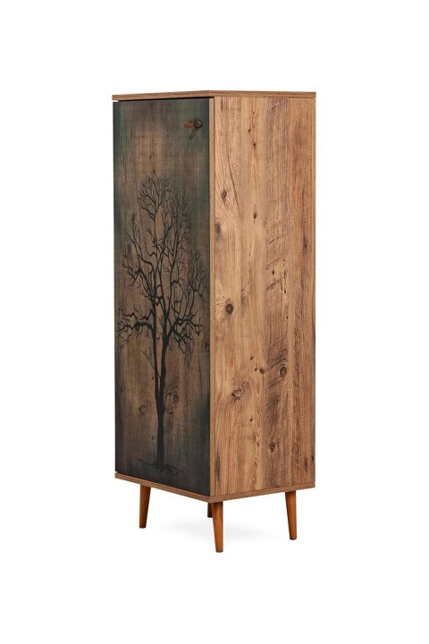 Favora Tree Printed Çok Amaçlı Dolap - Atlantik Çam