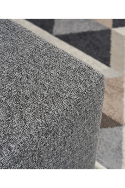 Favora Uzun Puf - Gri