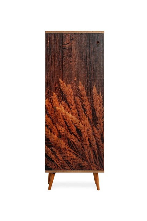 Favora Wheat Printed Çok Amaçlı Dolap - Atlantik Çam