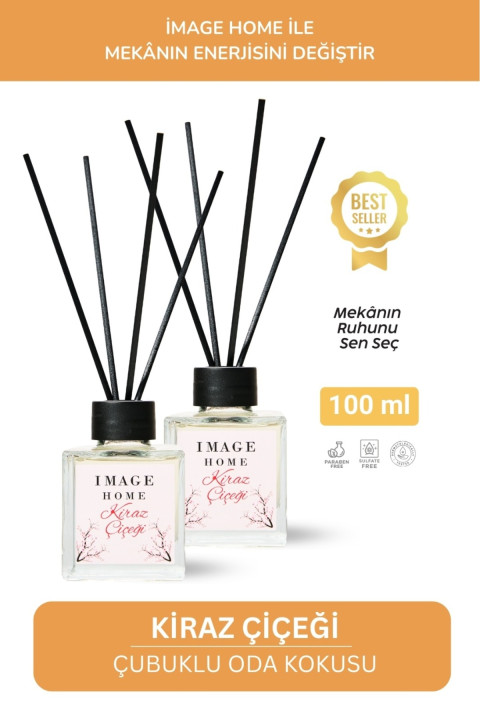 Image Home Kiraz Çiçeği Bambu Koku 2li 100 ML