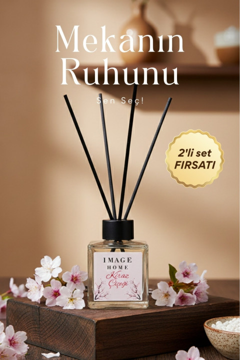 Image Home Kiraz Çiçeği Bambu Koku 2li 100 ML