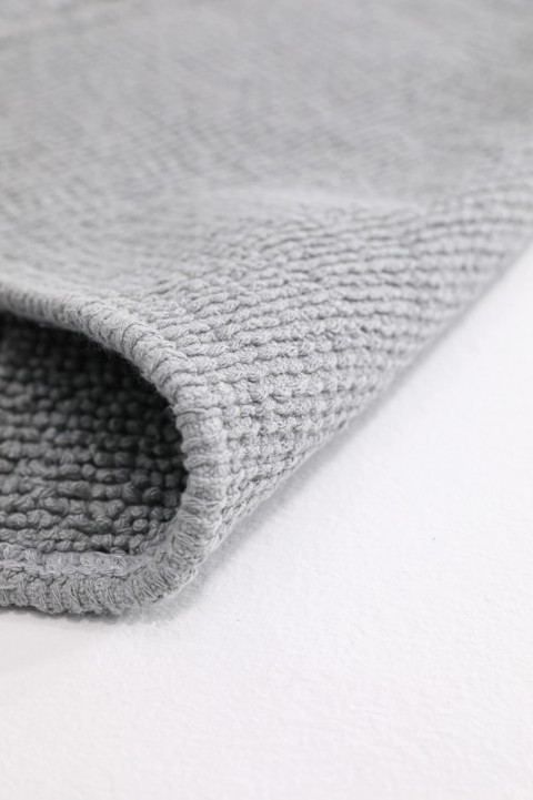 İva Home Tufting %100 Natural Pamuk 2li Banyo Paspas Takımı - Antrasit