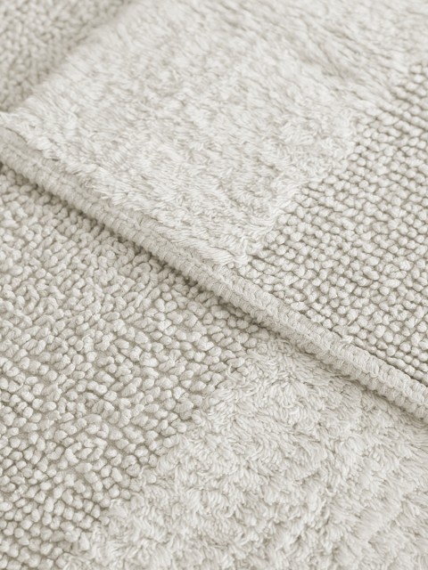 İva Home Tufting %100 Natural Pamuk 2li Banyo Paspas Takımı - Ekru