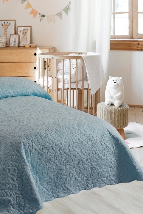 Ivy Mint Tek Kişilik Microfiber Kapitone Yatak Ört