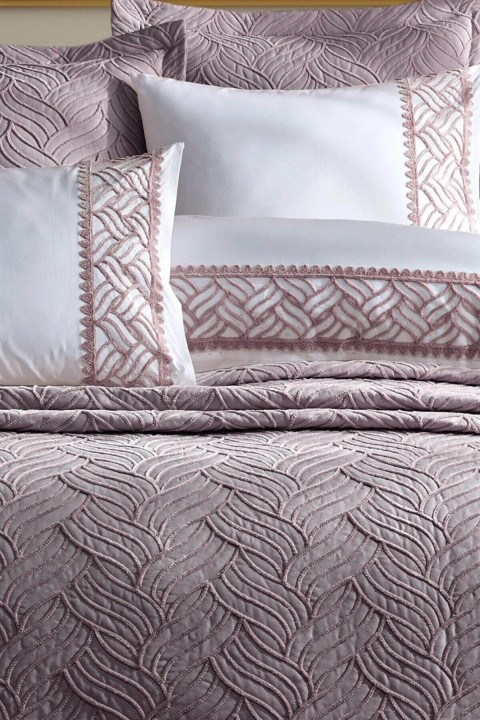 İyi Geceler Tallia Çift Kişilik Yatak Örtüsü Mürdüm - Mürdüm