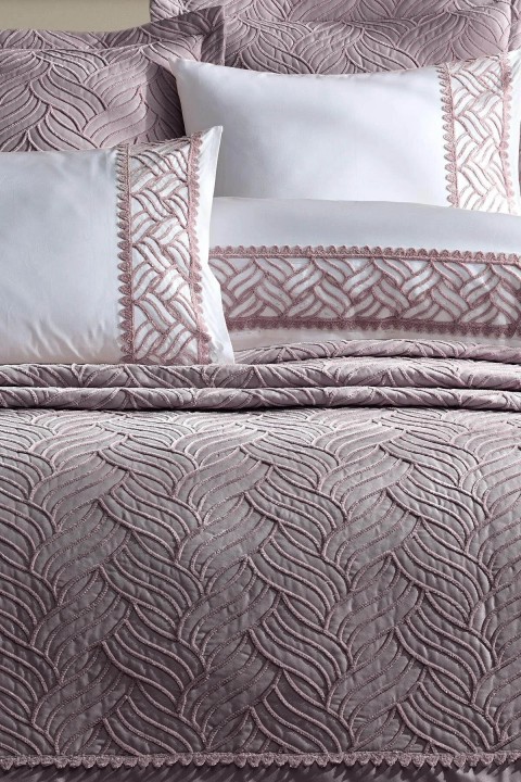 İyi Geceler Tallia Çift Kişilik Yatak Örtüsü Mürdüm - Mürdüm