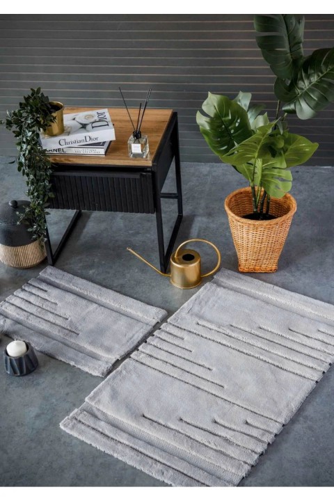 İyi Geceler Vegas Pamuklu 2'li Paspas Seti - Bej