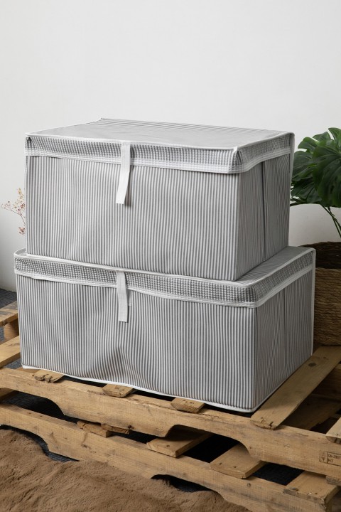 Kapaklı 2li Mega Plus + Mega Hurç - Gri Kapaklı 2li Mega Plus + Mega Hurç - Gri