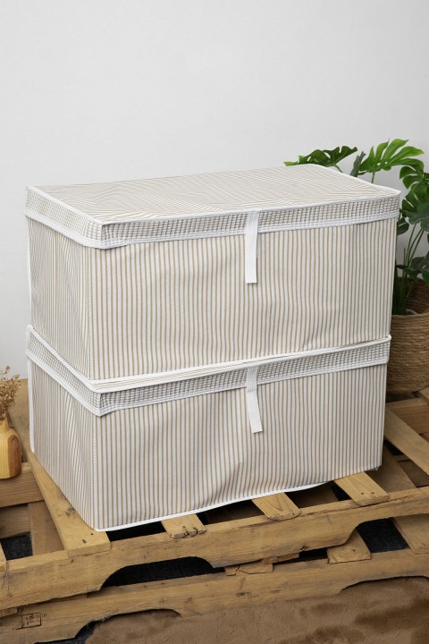 Kapaklı Mega Plus 2li Hurç 70x40x30 - Kahverengi