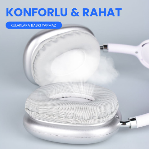 Lapas Bluetooth Kulaklık P10 - Gümüş