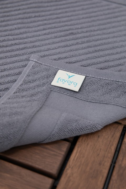 Leoline %100 Pamuk Premium Ayak Havlusu  - Antrasit