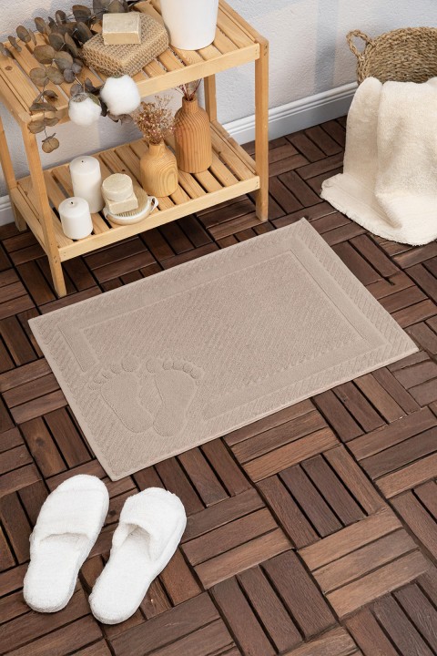 Leoline %100 Pamuk Premium Ayak Havlusu  - Kahve