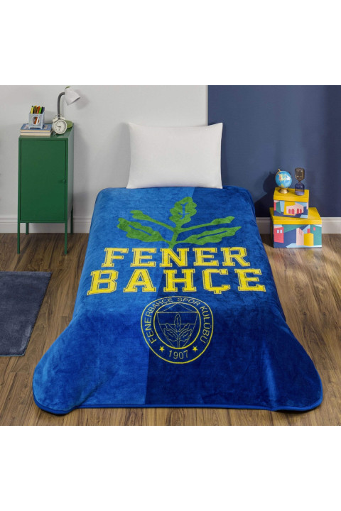 Lisanslı Fenerbahçe Palamut Logo Tek Kişilik Battaniye