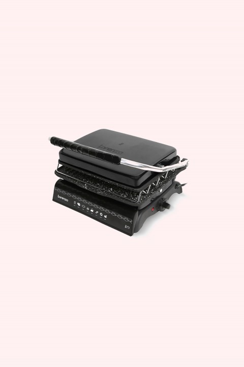 Lorenzo Toasty Plus Teflon 6 Dilim Döküm Tost Makinesi - Siyah