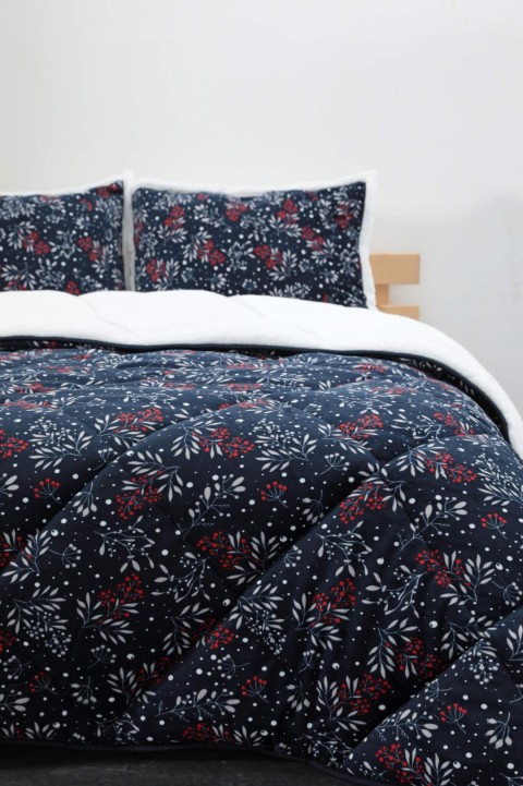 Merinos Comforter Sofia Çift Kişilik Yorgan Seti - Lacivert