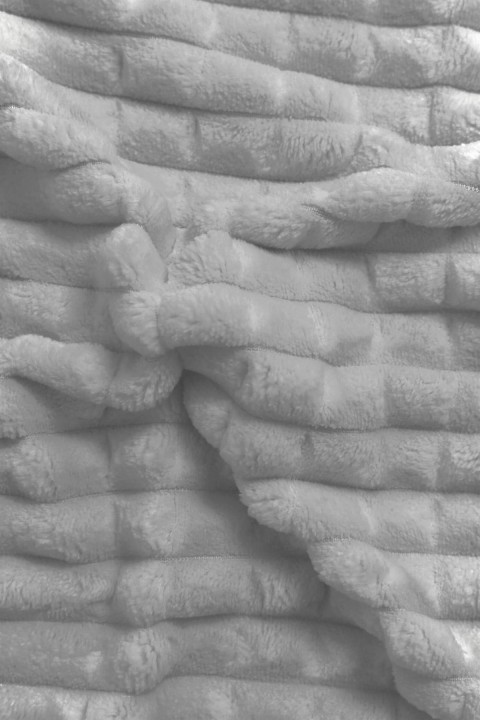 Merinos Modern Line 3 Parça Battaniye Seti - Gri