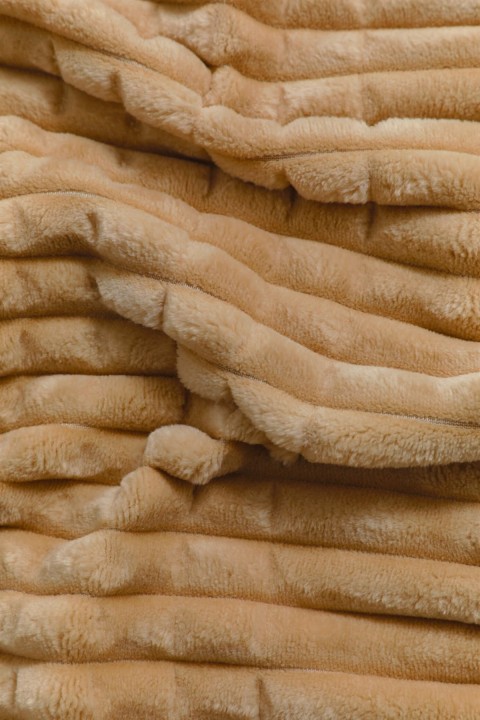 Merinos Modern Line 3 Parça Battaniye Seti - Hardal