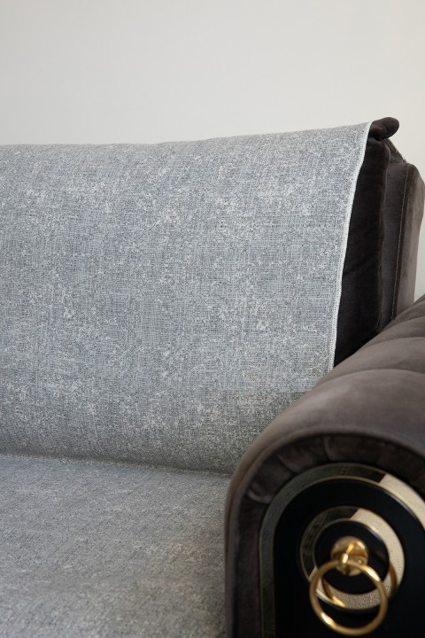 Merlin Pamuklu Saçaklı Koltuk - Çekyat Örtüsü 170x220 - Krem Merlin Pamuklu Saçaklı Koltuk - Çekyat Örtüsü 170x220 - Krem