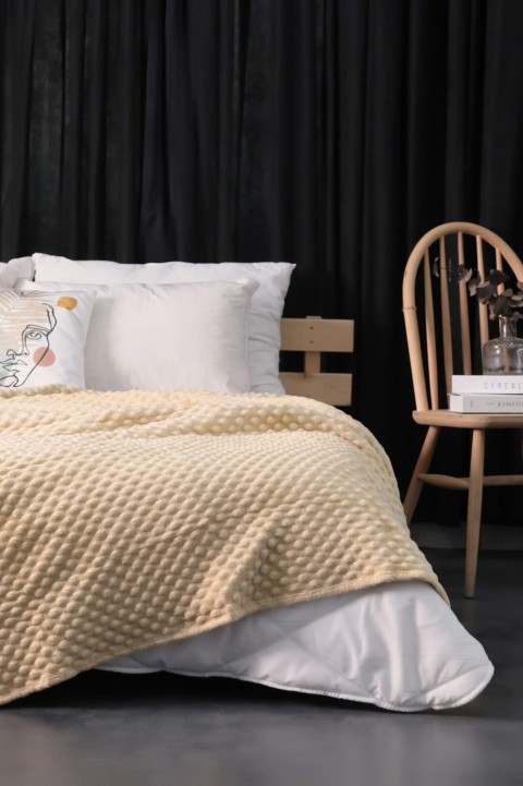 Mink All Season Tomurcuk Tek Kişilik Battaniye - Bej