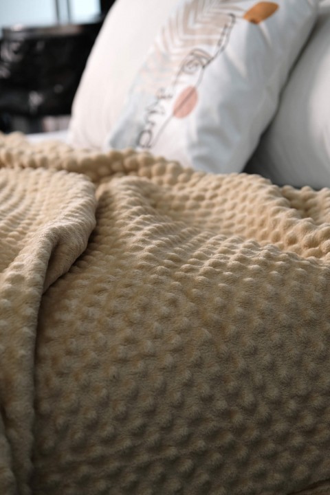 Mink All Season Tomurcuk Tek Kişilik Battaniye - Bej