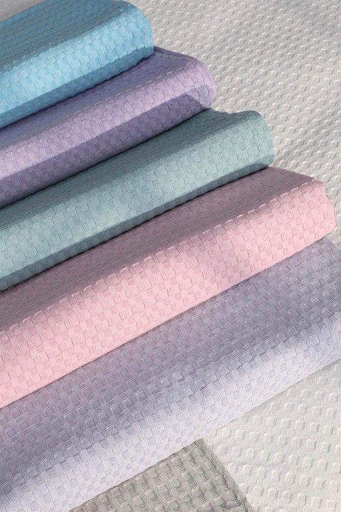 Minteks Daily Soft Çift Kişilik Pike - Turkuaz