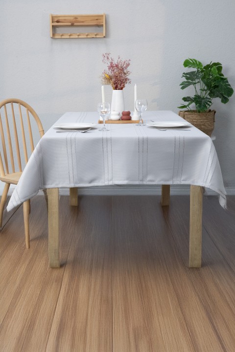 Neva Leke Tutmaz Masa Örtüsü 160x220 - Gri