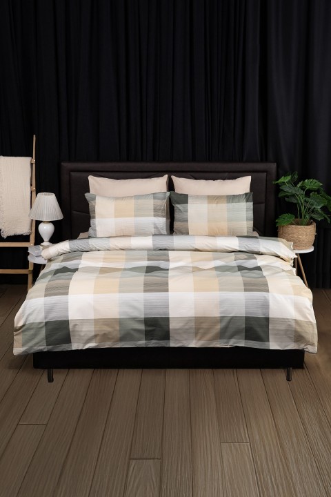 Nevora Premium %100 Pamuk Çift Kişilik Nevresim Takımı - Yeşil