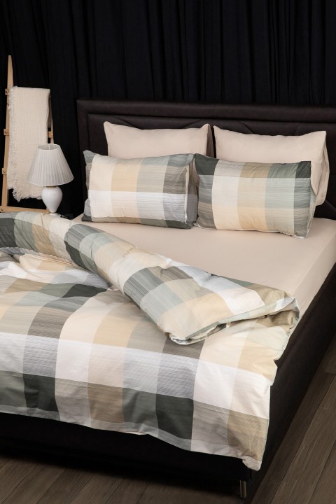 Nevora Premium %100 Pamuk Çift Kişilik Nevresim Takımı - Yeşil