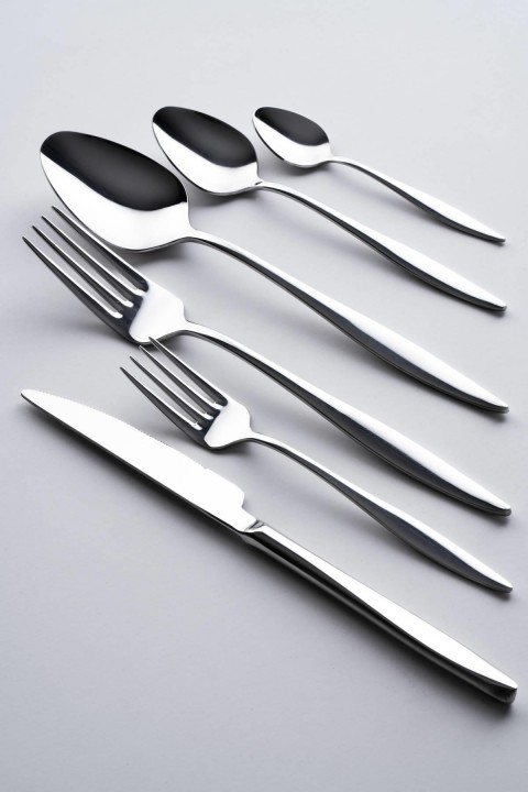 Acar Nova 72 Parça Çatal Kaşık Bıçak Takımı - Silver YT-07698