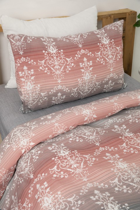 Nova Lastikli Tek Kişilik Nevresim Takımı - Pembe Nova Lastikli Tek Kişilik Nevresim Takımı - Pembe