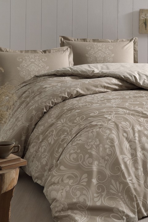 Özdilek Antico Çift Kişilik Ranforce Nevresim Takımı - Bej Özdilek Antico Çift Kişilik Ranforce Nevresim Takımı - Bej