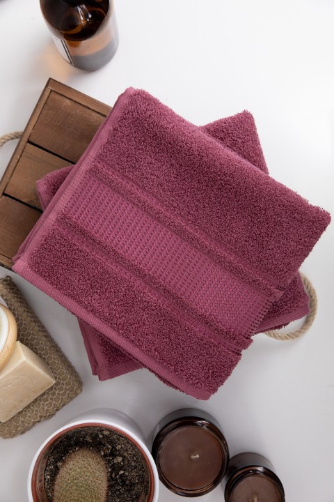 Özdilek Colourist 2'li El Yüz Havlusu 50x90 - Koyu Pembe Özdilek Colourist 2'li El Yüz Havlusu 50x90 - Koyu Pembe