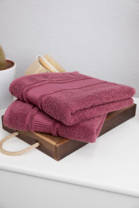 Özdilek Colourist 2'li El Yüz Havlusu 50x90 - Koyu Pembe Özdilek Colourist 2'li El Yüz Havlusu 50x90 - Koyu Pembe