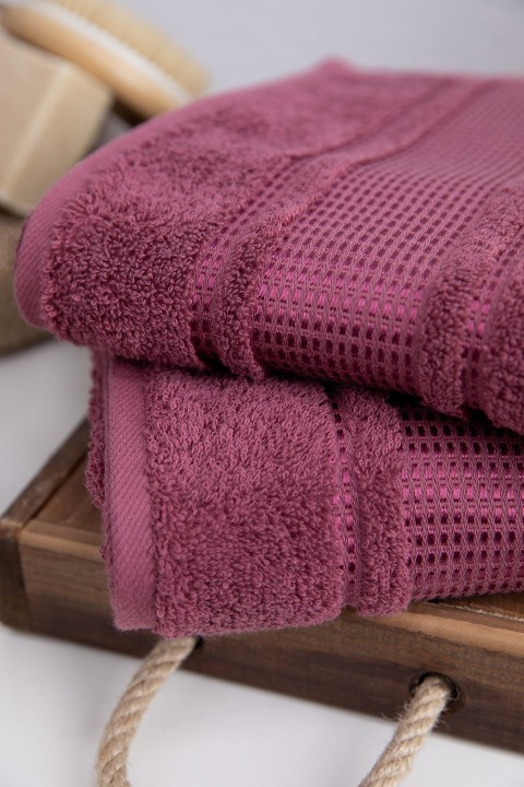 Özdilek Colourist 2'li El Yüz Havlusu 50x90 - Koyu Pembe Özdilek Colourist 2'li El Yüz Havlusu 50x90 - Koyu Pembe