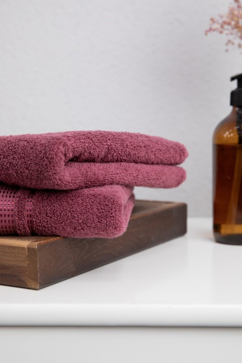 Özdilek Colourist 2'li El Yüz Havlusu 50x90 - Koyu Pembe Özdilek Colourist 2'li El Yüz Havlusu 50x90 - Koyu Pembe